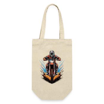Graphique d’attaque frontale du motard - Sac à bouteille - nature - Devant