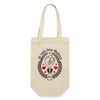 Je Vais Être Maman 2027 Mère Bébé - Sac à bouteille - nature - Devant