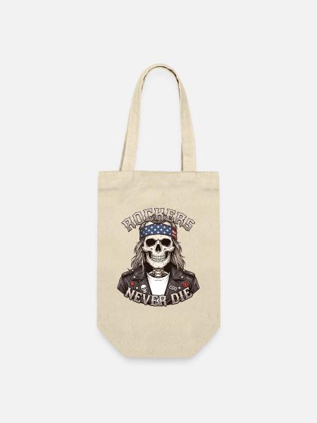 American Rockers Never Die - Geschenkbeutel für Flaschen - Natur