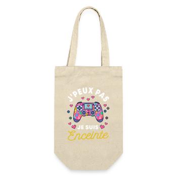 J'peux Pas Je Suis Enceinte Gamer Floral - Sac à bouteille - nature - Devant