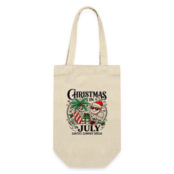Noël en juillet Vacances d’été du Père Noël - Sac à bouteille - nature - Devant