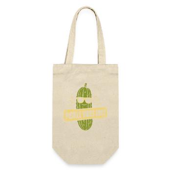 Uniquement des vibes de cornichon - Sac à bouteille - nature - Devant