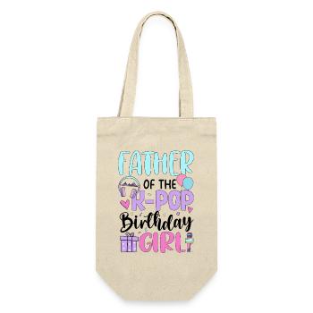 Père de la fille d’anniversaire de la K-Pop - Sac à bouteille - nature - Devant