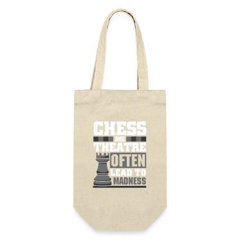 Chess Chess Player Chessboard - Gift Bag for Bottles - nature - Front