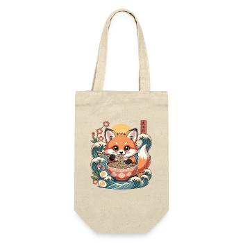 Ramen Fox Kawaii Noodles Anime Ocean Sunrise - Gift Bag for Bottles - nature - Front