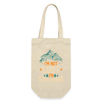 Hiking Mountain Trail Backpacking Outdoors Wildern - Geschenkbeutel für Flaschen - Natur - Vorne