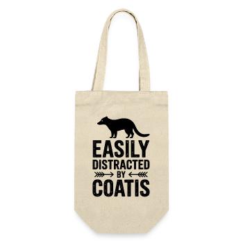Coatis Sayings Funny Coatis Gift - Gift Bag for Bottles - nature - Front