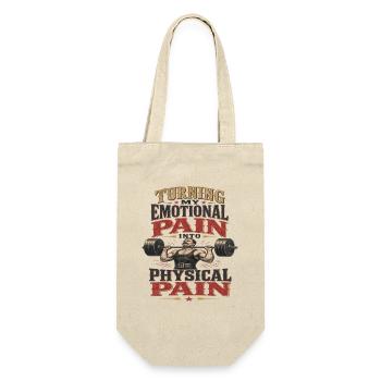 Turning My Emotional Pain Into Physical Pain Gym - Gift Bag for Bottles - nature - Front