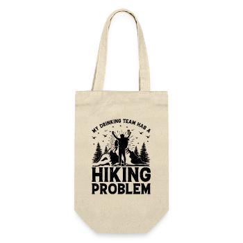 Mon équipe de beuverie a un problème de randonnée - Hiki drôle - Sac à bouteille - nature - Devant