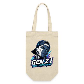 GenZ.1 Built Different - Gift Bag for Bottles - nature - Front