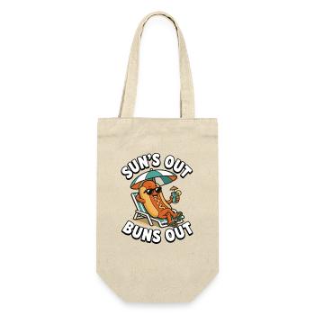 Sun out, rolls out, funny hot dog - Gift Bag for Bottles - nature - Front