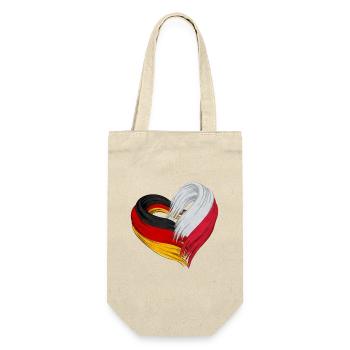 Heart of Germany and Poland - Gift Bag for Bottles - nature - Front