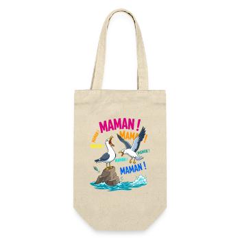 Mouettes Criant Maman Humour Fête des Mères - Sac à bouteille - nature - Devant