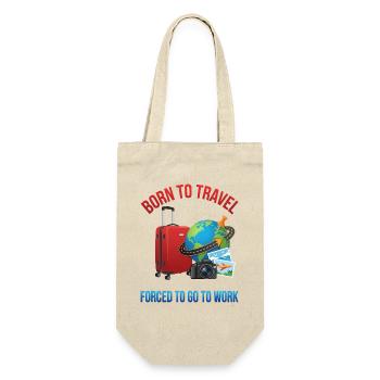Né pour voyager, forcé de voyager - Sac à bouteille - nature - Devant