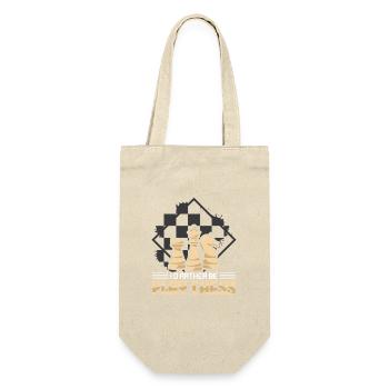 Chess Chess Player Chessboard - Gift Bag for Bottles - nature - Front