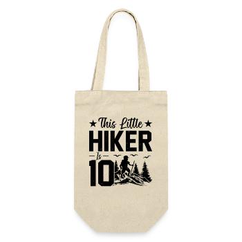Hiking Kids 10th Birthday Mountain Hiking Kids - Geschenkbeutel für Flaschen - Natur - Vorne