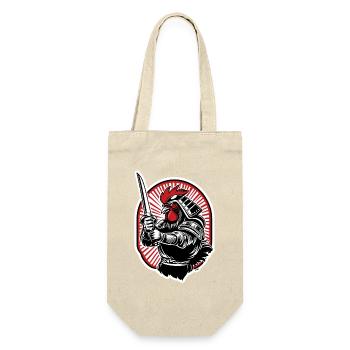 Armure de guerrier samouraï coq - Sac à bouteille - nature - Devant