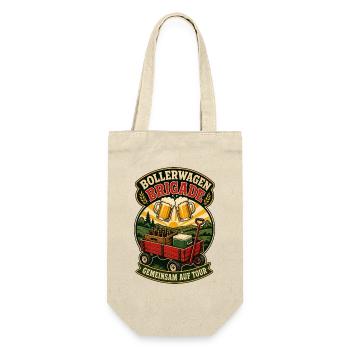 Bollerwagen Brigade Auf Tour Shirt - Geschenkbeutel für Flaschen - Natur - Vorne
