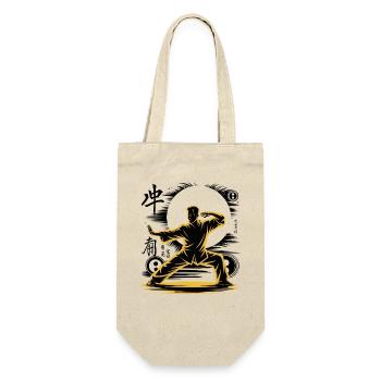 Tai Chi Zen Meditation – Chi Qigong Training - Geschenkbeutel für Flaschen - Natur - Vorne