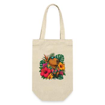 Ours hawaïen avec hibiscus - Sac à bouteille - nature - Devant