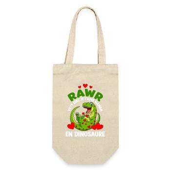 Rawr Je T'aime Maman Dinosaure Cadeau Mignon - Sac à bouteille - nature - Devant