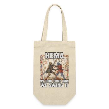 HEMA Fanatics Renaissance of longsword fencing - Gift Bag for Bottles - nature - Front