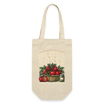 Tomatenbeet Soßenkunst - Geschenkbeutel für Flaschen - Natur - Vorne