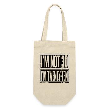 I'm not 30 I'm 20 ten birthday - Gift Bag for Bottles - nature - Front