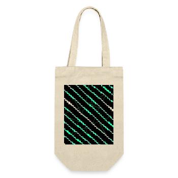 Neon Zigzag Stripe Pattern - Gift Bag for Bottles - nature - Front
