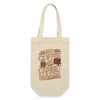Ébéniste, pas de café, pas de charpentier, amateur de café. - Sac à bouteille - nature - Devant