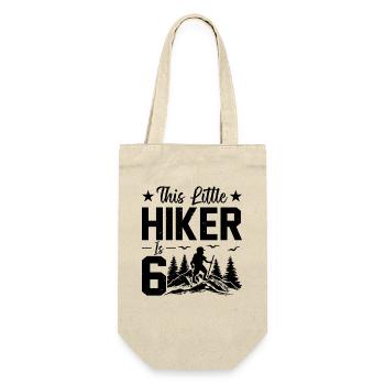 Hiking Kids 6th Birthday Mountain Hiking Kids - Geschenkbeutel für Flaschen - Natur - Vorne