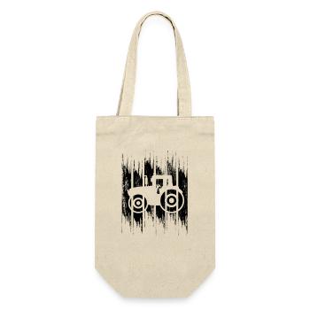 Graphisme du tracteur - Sac à bouteille - nature - Devant
