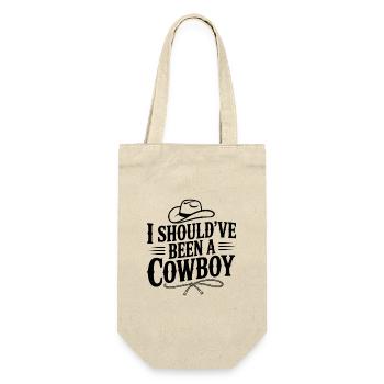 J’aurais dû être cow-boy - Sac à bouteille - nature - Devant