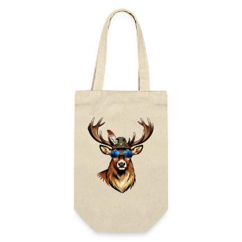 Cerf, festival de lunettes de soleil, costumes traditionnels, homme de remplacement - Sac à bouteille - nature - Devant