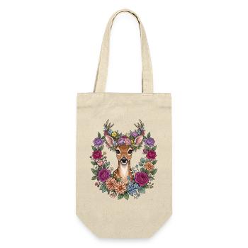 Deer Antlers Flowers Folk Festival Traditional Costumes Replacement - Gift Bag for Bottles - nature - Front