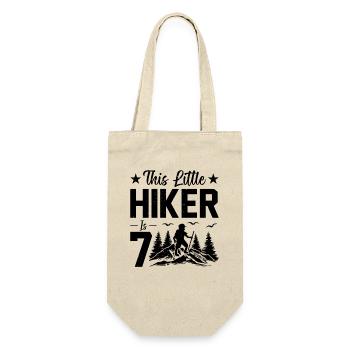 Hiking Kids 7th Birthday Mountain Hiking Kids - Geschenkbeutel für Flaschen - Natur - Vorne