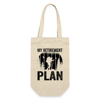 Hiking Retirement plan Funny Retired Hiker - Gift Bag for Bottles - nature - Front