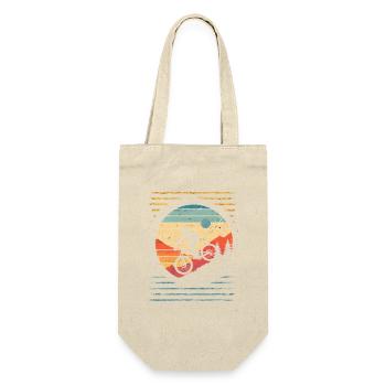 Vintage Mountain Bike - Gift Bag for Bottles - nature - Front