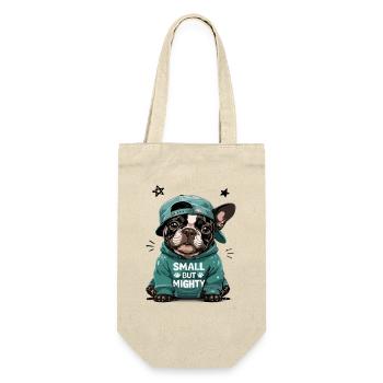 Petit mais puissant bouledogue français - Sac à bouteille - nature - Devant