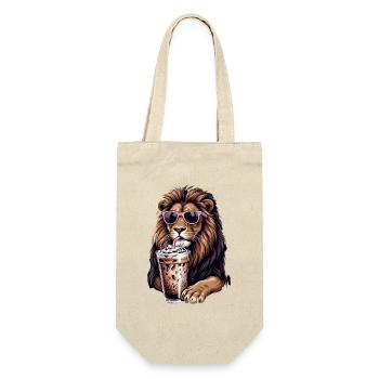 Lion with Pink Sunglasses Shake - Gift Bag for Bottles - nature - Front