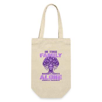 No One Fights Alone – Dementia Education - Gift Bag for Bottles - nature - Front