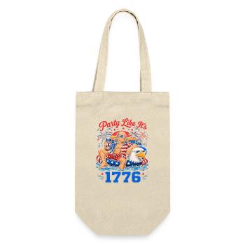 Celebrate like in 1776! Ben Franklin, July 4 - Gift Bag for Bottles - nature - Front