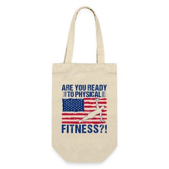 Fitness Fanatics Ready Physical Fitness - Gift Bag for Bottles - nature - Front