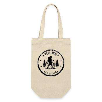 Mountain Hiking - Real men go Hiking - Gift Bag for Bottles - nature - Front