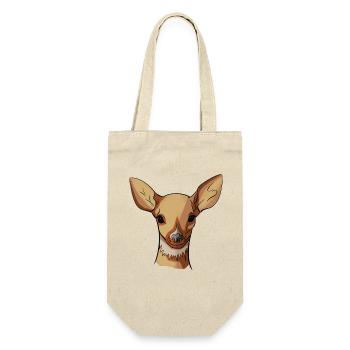 Tête de daim graphique pastel - Sac à bouteille - nature - Devant