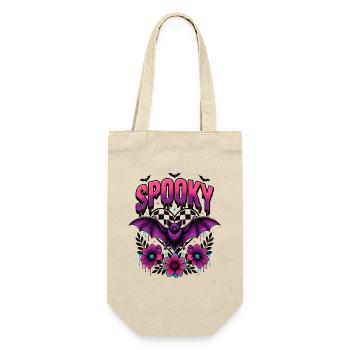 Spooky Bat Floral Neon Halloween - Gift Bag for Bottles - nature - Front