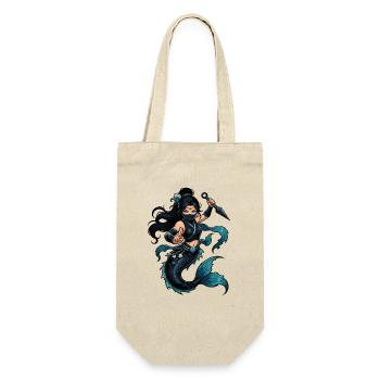 Sea Ninja Mermaid - Gift Bag for Bottles - nature - Front