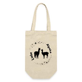 Alpaca Love Design - Gift Bag for Bottles - nature - Front