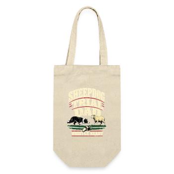 Père Border Collie, Père d’épreuve de chien de berger Sifflet - Sac à bouteille - nature - Devant