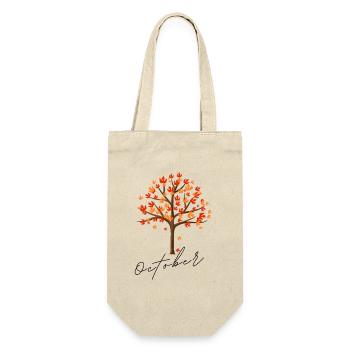 Arbre d’Octobre | Conception de l’arbre d’automne - Sac à bouteille - nature - Devant
